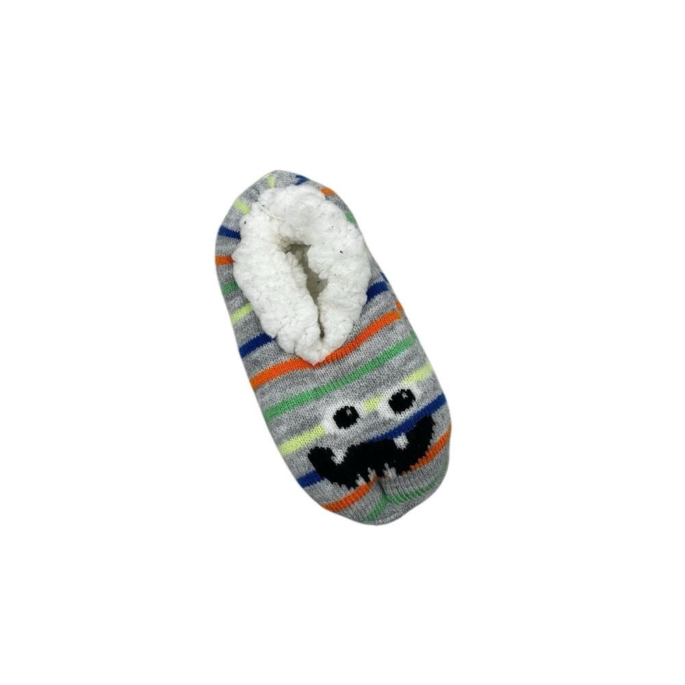 Northeast Outfitters Youth Cozy Cabin Monster Face Slipper Socks Small
